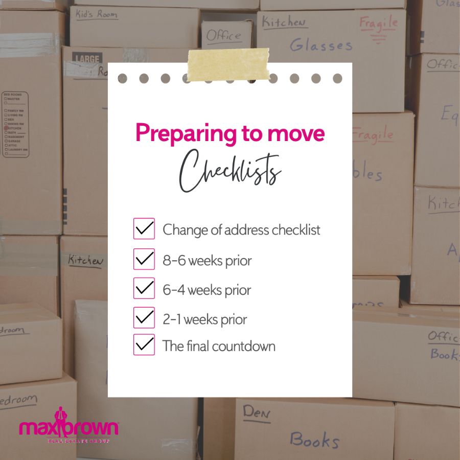Preparing to move house checklist